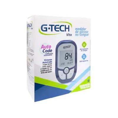 Kit Medidor de Glicose G-TECH Vita Auto Code